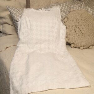 Southern Tide White Textured Dress